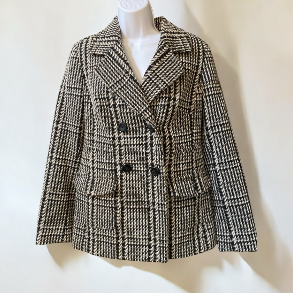 Tommy Hilfiger Black & White Tweed Jacket—Ladies’ Size M